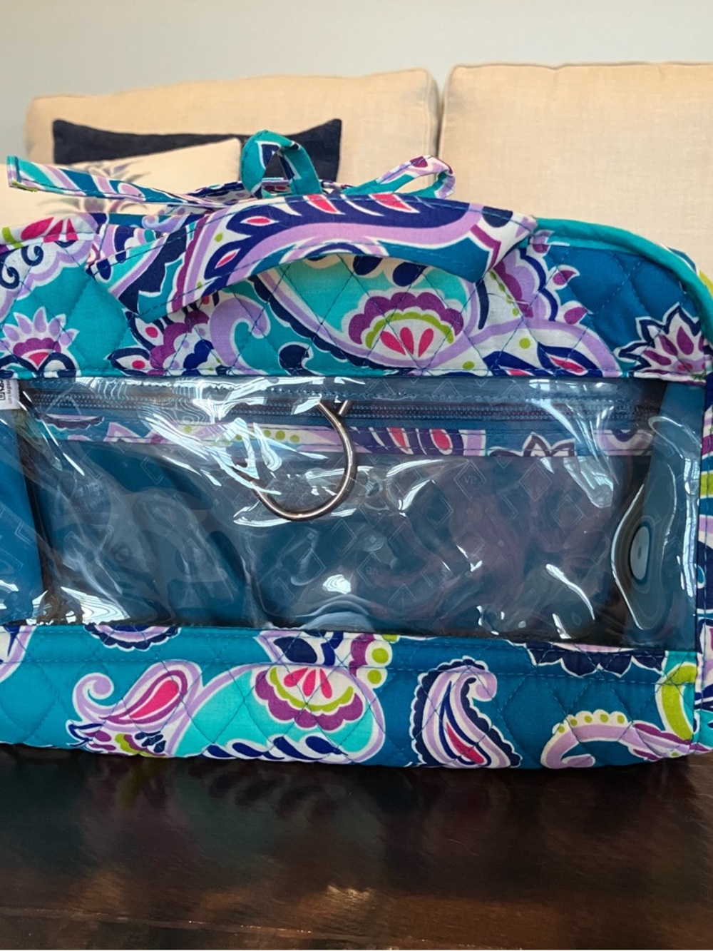 Vera Bradley Hanging Travel Case Waikiki Paisley